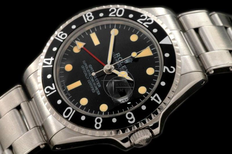 ROLGMT016C – Vintage GMT SS Black Bezel Swiss Eta 2836-2