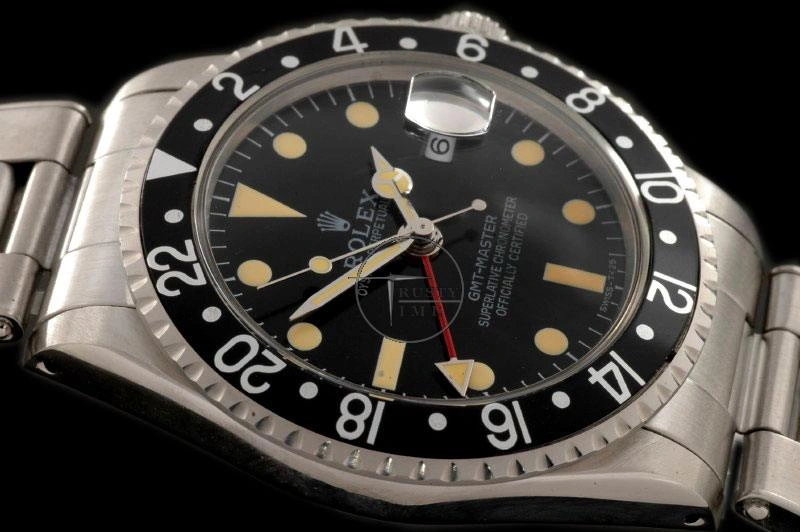 ROLGMT016C – Vintage GMT SS Black Bezel Swiss Eta 2836-2