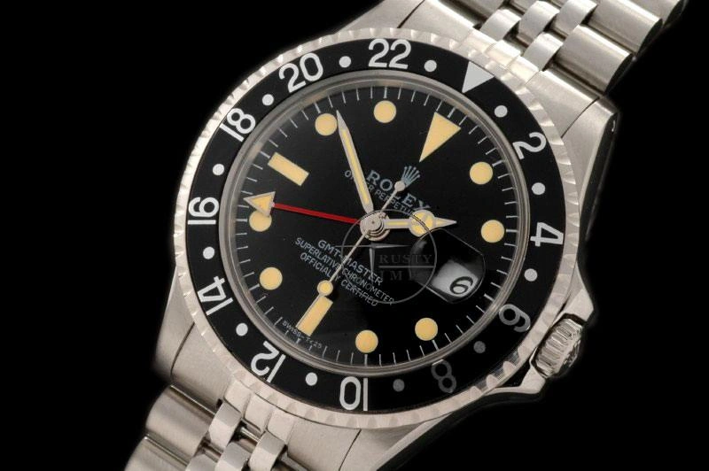 Cheap ROLGMT017C – Vintage GMT SS Black Bezel Jubilee Swiss Eta 2836-2