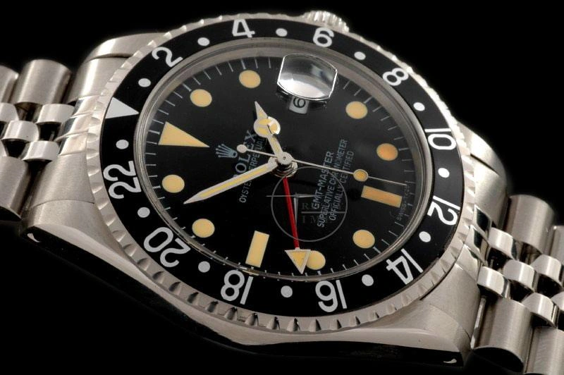 Cheap ROLGMT017C – Vintage GMT SS Black Bezel Jubilee Swiss Eta 2836-2