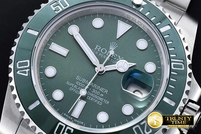 ROLSUB0249A -Submariner 116610LV SS SS Green BPF V2 SP A3135 Mod