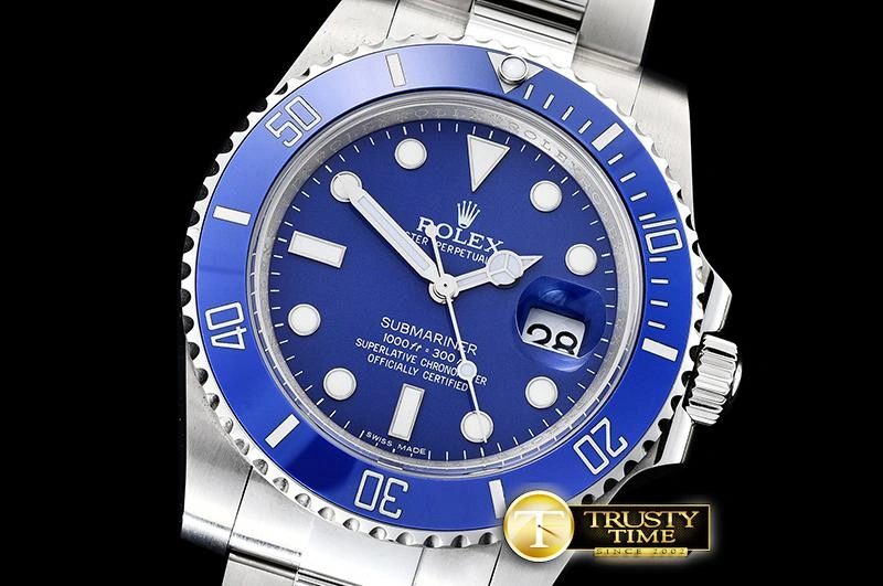 Affordable ROLSUB0257 – Submariner 116619LN SS SS Blue JF Asia 2824