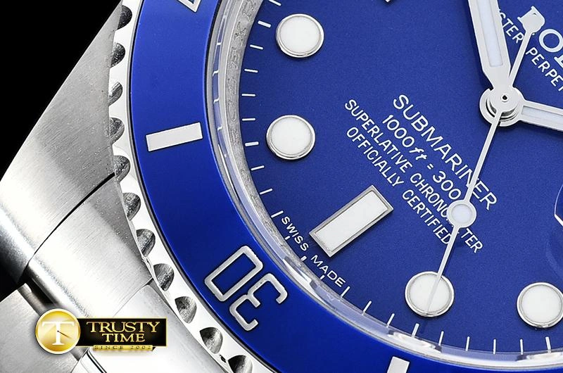 Affordable ROLSUB0257 – Submariner 116619LN SS SS Blue JF Asia 2824