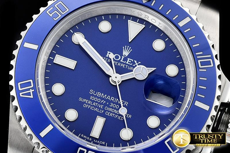 Affordable ROLSUB0257 – Submariner 116619LN SS SS Blue JF Asia 2824