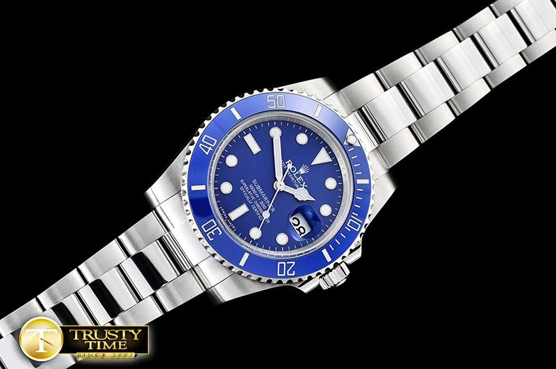 Affordable ROLSUB0257 – Submariner 116619LN SS SS Blue JF Asia 2824