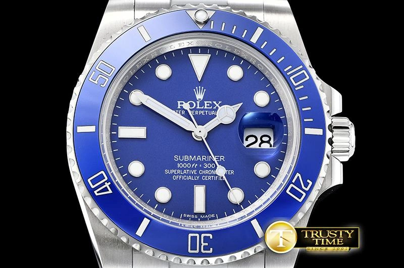 Affordable ROLSUB0257 – Submariner 116619LN SS SS Blue JF Asia 2824