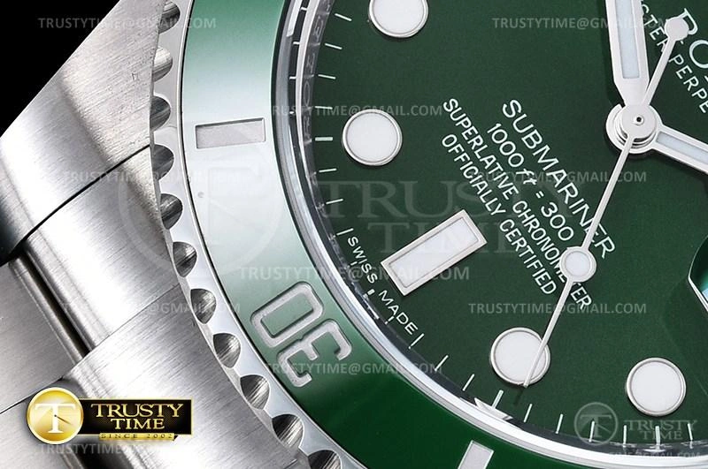 ROLSUB0280A – Submariner 116610LV 904L SS SS Green ARF V3 SH3135