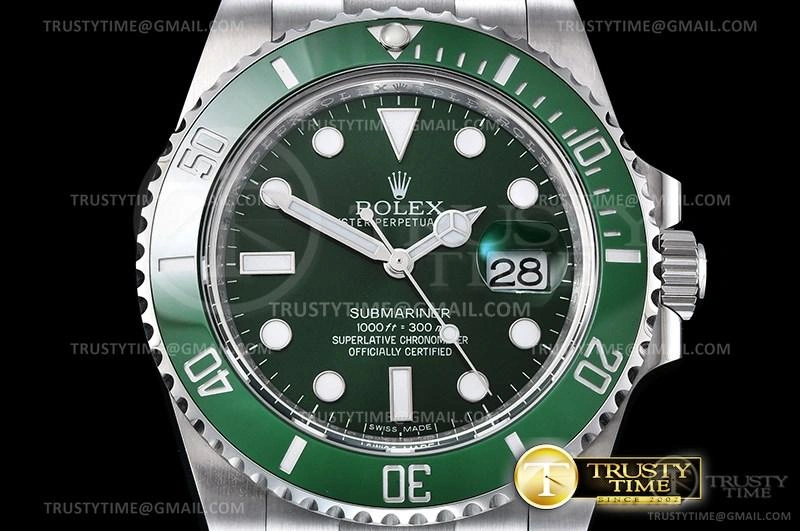 ROLSUB0280A – Submariner 116610LV 904L SS SS Green ARF V3 SH3135