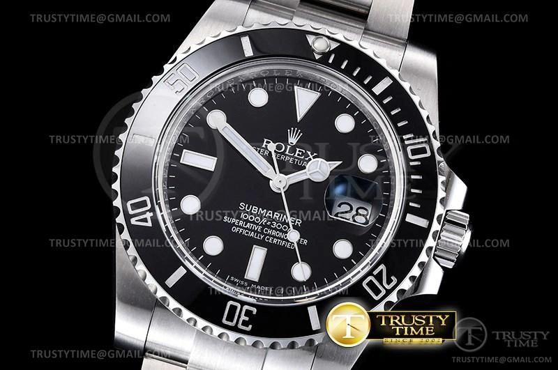 ROLSUB0280B – Submariner 116610LN 904L SS SS Black ARF V3 SH3135