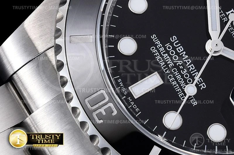 ROLSUB0280B – Submariner 116610LN 904L SS SS Black ARF V3 SH3135