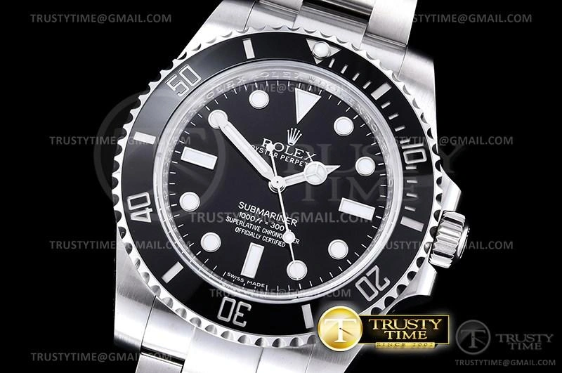 ROLSUB0281 – Submariner 114060 904L SS SS Blk V10 Noob SA3130