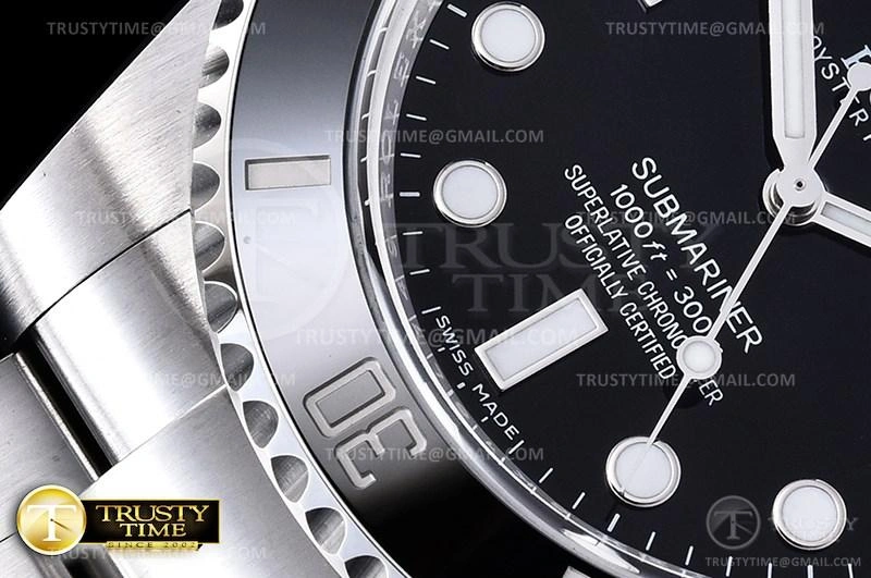 ROLSUB0281 – Submariner 114060 904L SS SS Blk V10 Noob SA3130