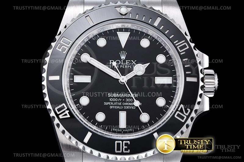 ROLSUB0281 – Submariner 114060 904L SS SS Blk V10 Noob SA3130