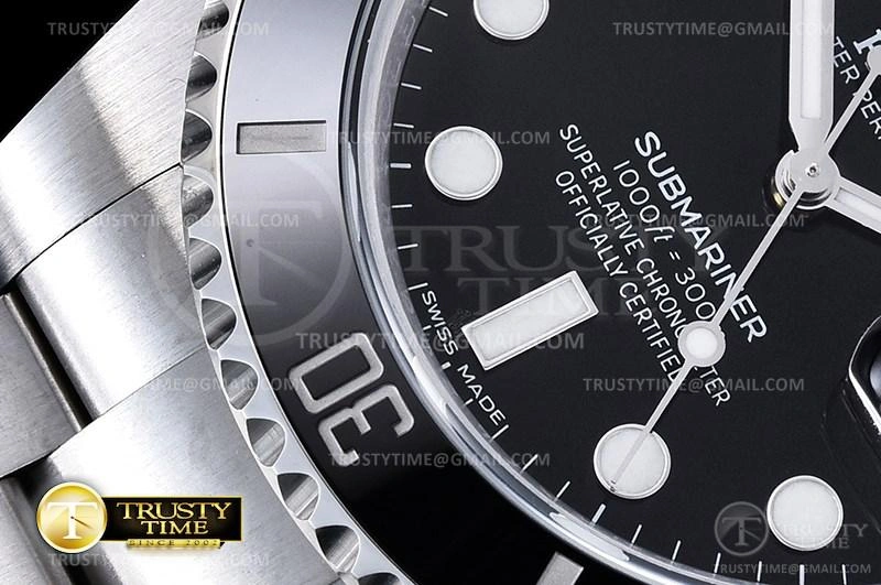 ROLSUB0282 – Submariner 116610LN 904L SS SS Blk V2S ZZF SA3135