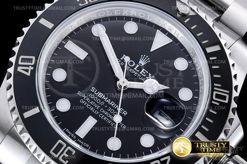 ROLSUB0282 – Submariner 116610LN 904L SS SS Blk V2S ZZF SA3135