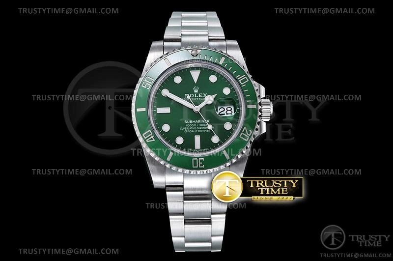 ROLSUB0288 – Submariner 116610LV 904L SS SS Green V2S ZZF SA3135