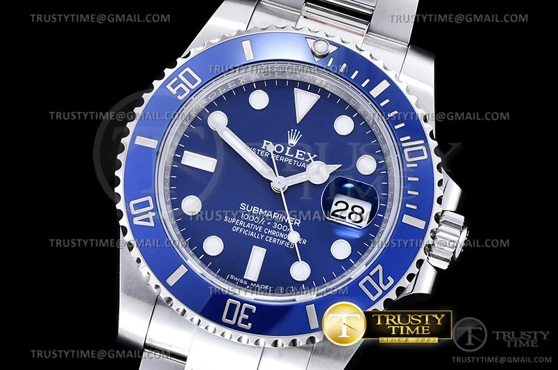 Affordable ROLSUB0338 – Submariner 116619LB 904L SS SS Blue VSF VS3135