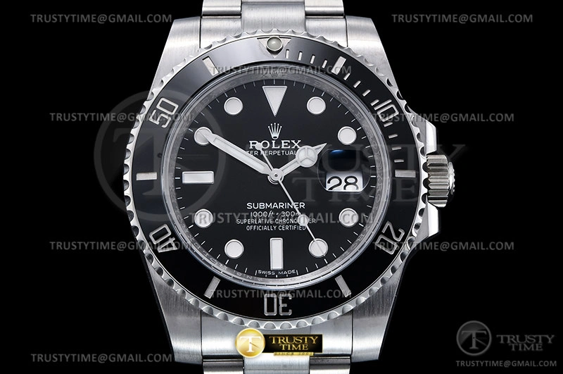 ROLSUB0417A – Submariner 116610LN 904L SS SS Blk CLEAN V2 VS3135