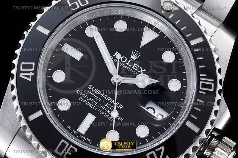 ROLSUB0417A – Submariner 116610LN 904L SS SS Blk CLEAN V2 VS3135