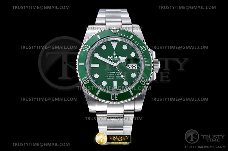 ROLSUB0417B – Submariner 116610LV 904L SS SS Grn CLEAN V2 VS3135