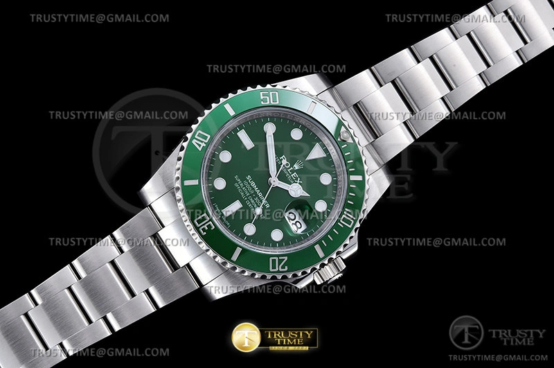 ROLSUB0417B – Submariner 116610LV 904L SS SS Grn CLEAN V2 VS3135