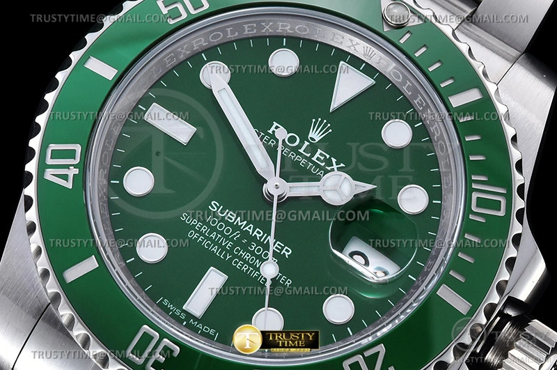 ROLSUB0417B – Submariner 116610LV 904L SS SS Grn CLEAN V2 VS3135