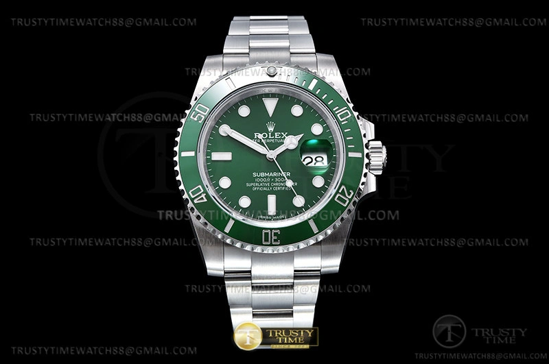ROLSUB0424B – Submariner 116610LV 904L SS SS Green KING VS3135