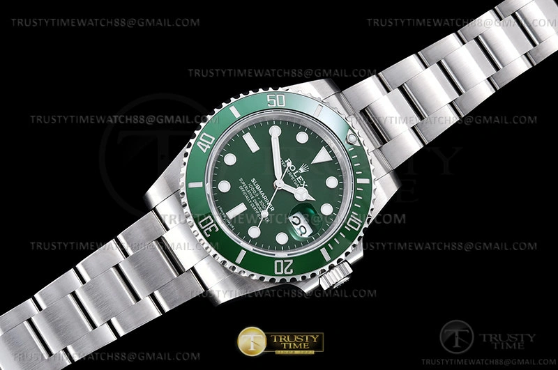 ROLSUB0424B – Submariner 116610LV 904L SS SS Green KING VS3135