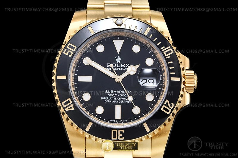 MiroTime ROLSUB0475D – Submariner 116618LN Wrp 904 YG YG Black KF VR3135