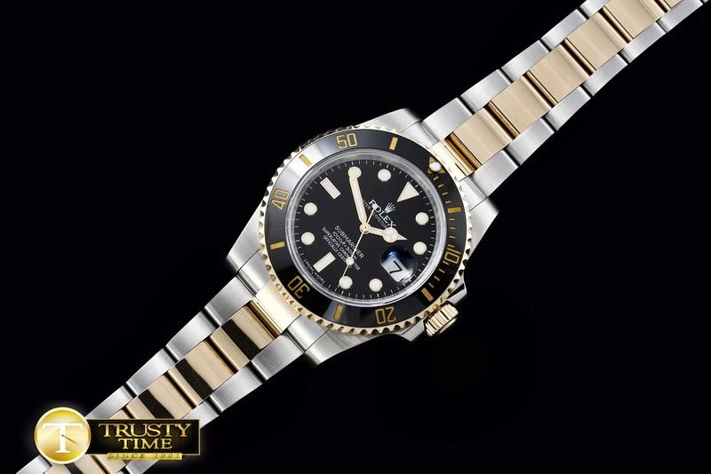 ROLSUB183A – Submariner 116613 18K Wrapped TT Blk V7 Noob A-2836