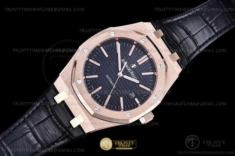 Affordable Royal Oak 15400 Weighted RG LE Black APSF A3120