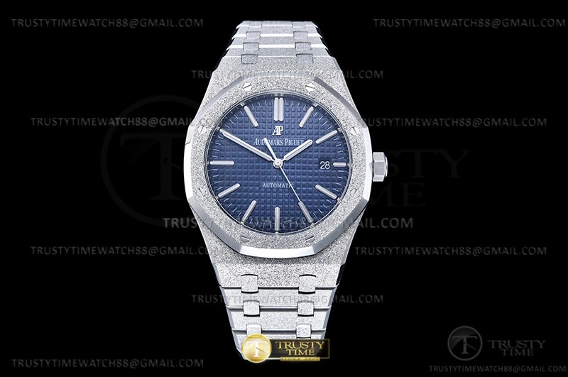Royal Oak 15410 Frosted SS SS Blue ZF A3120