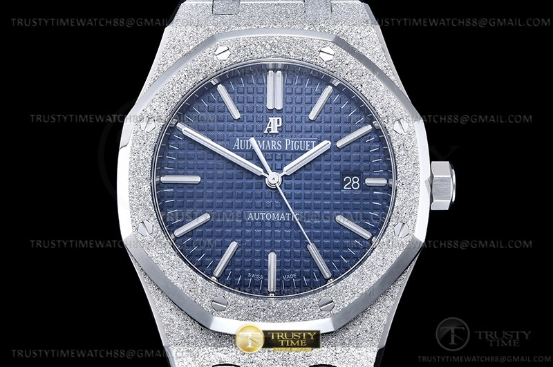 Royal Oak 15410 Frosted SS SS Blue ZF A3120