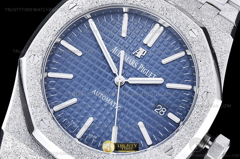 Royal Oak 15410 Frosted SS SS Blue ZF A3120