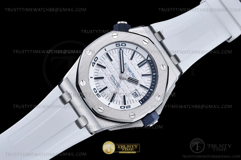 Cheap Royal Oak Diver 15707CE CER RU White APSF A3120