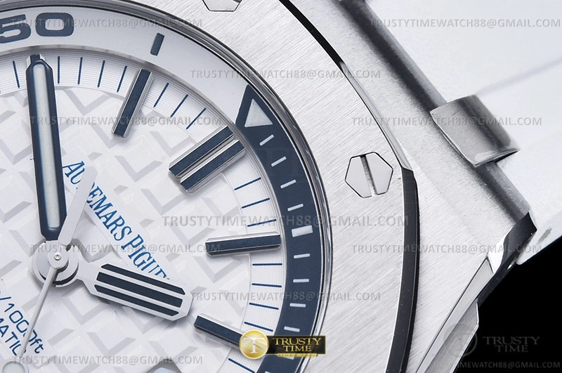 Cheap Royal Oak Diver 15707CE CER RU White APSF A3120