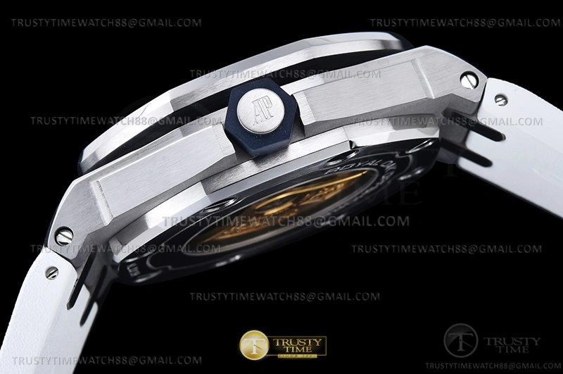 Cheap Royal Oak Diver 15707CE CER RU White APSF A3120