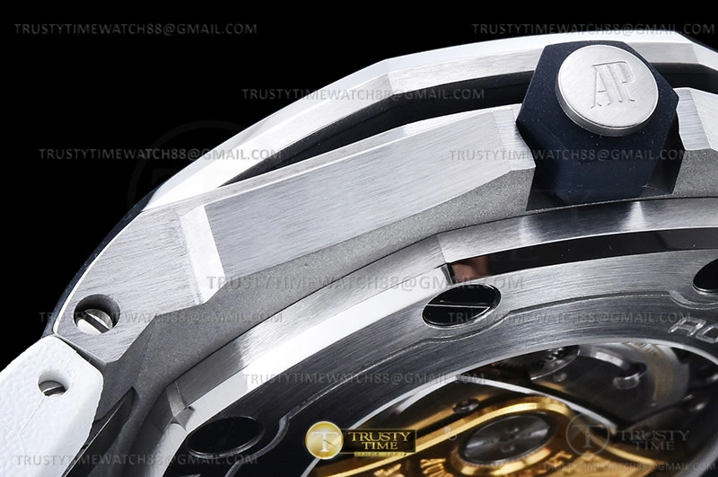 Cheap Royal Oak Diver 15707CE CER RU White APSF A3120