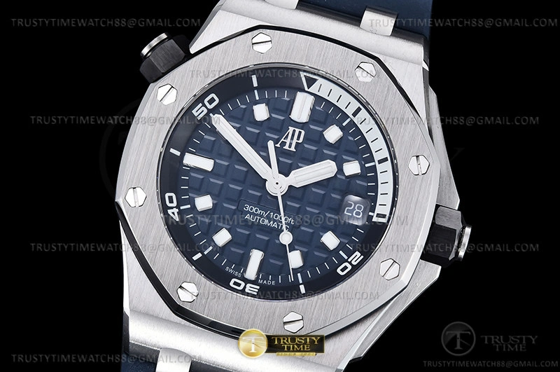 Hyper Peter Royal Oak Offshore Diver 15720 SS RU Blue APF A4308