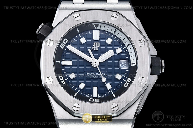 Hyper Peter Royal Oak Offshore Diver 15720 SS RU Blue APF A4308
