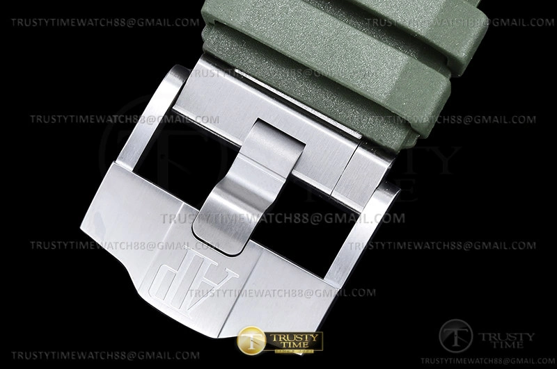 Cheap HOT Royal Oak Offshore Diver 15720 SS RU Grn APF A4308