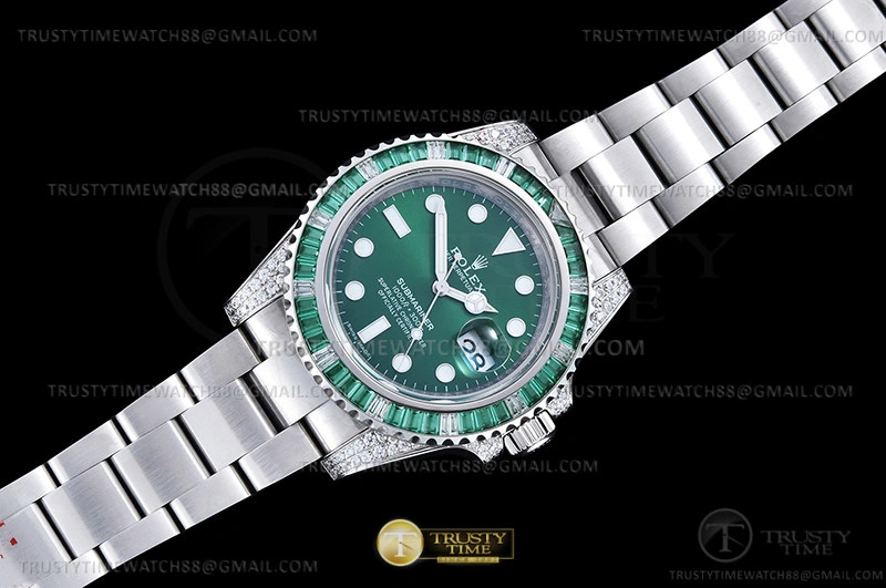 Hyper Peter Submariner 116610LV 904L Dia SS SS Grn Noob VR3135