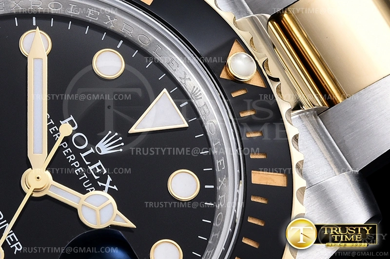 MiroTime Submariner 116613LN 904L YG SS Black ARF V3 A2824