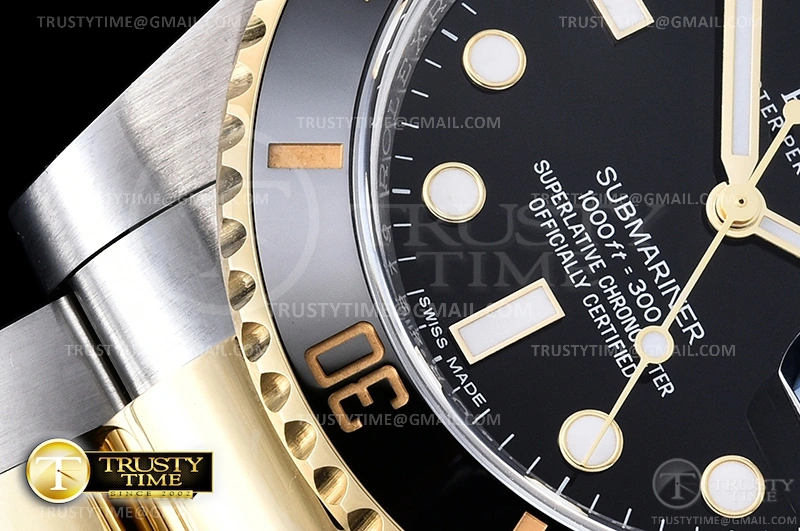 Submariner 116613LN 904L YG SS Black ARF V3 SH3135