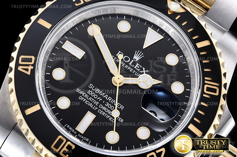 Submariner 116613LN 904L YG SS Black ARF V3 SH3135