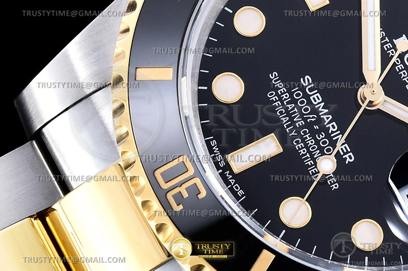 Hyperpeter Submariner 116613LN 904L YG SS Blk VSF VS3135