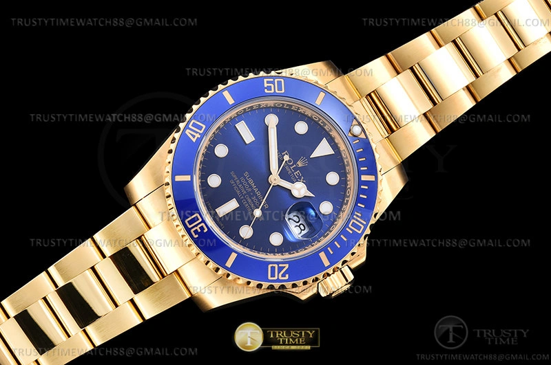 Submariner 116618LB Wrp 904 YG YG Blue KF VR3135