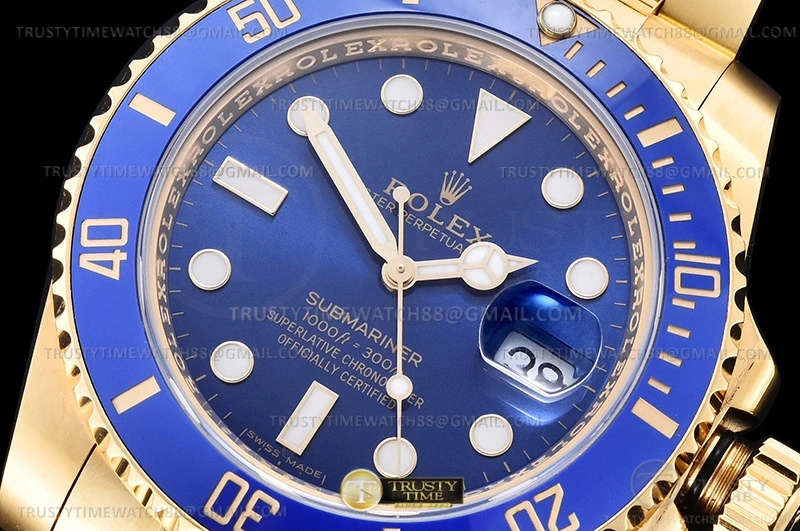 Submariner 116618LB Wrp 904 YG YG Blue KF VR3135