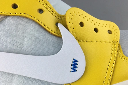 Lookalike 2019 AIR JORDAN 1 X OFF-WHITE NRG WHITE DARK POWDER YELLOW-CONE AQ0818-149 Practical 6483