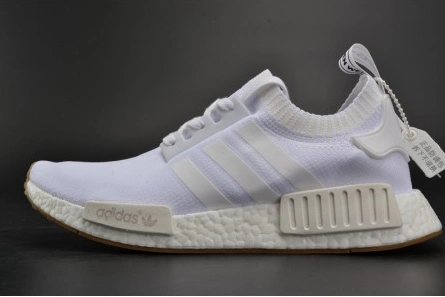 ADIDAS NMD R1 "Gum Pack"  PRIMEKNIT WHITE  MENS BY1888 Bright 1882